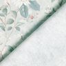 tessuto in cotone popeline sottili rami in fiore – blu-argento,  thumbnail number 4