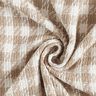 Tessuto per cappotti in cotone scozzese – bianco/beige scuro,  thumbnail number 4