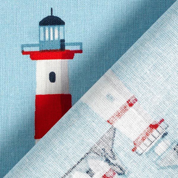 tessuto in cotone cretonne Fari – blu cielo, image number 4
