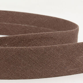 Nastro in sbieco Polycotton [20 mm] – marrone scuro, 