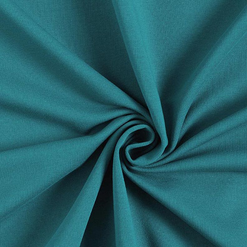 French terry leggero tinta unita – petrolio,  image number 1