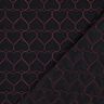 tessuto trapuntato Cuori al neon | Poppy Fabrics – nero/fucsia neon,  thumbnail number 4