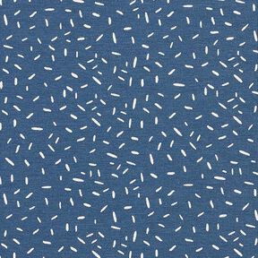 jersey di cotone, coriandoli – colore blu jeans, 