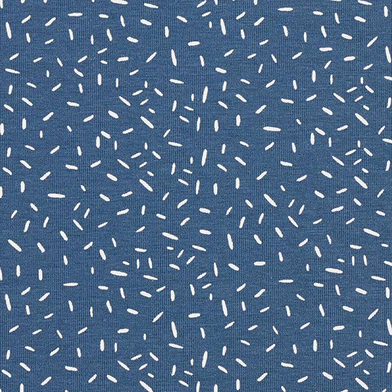 jersey di cotone, coriandoli – colore blu jeans,  image number 1