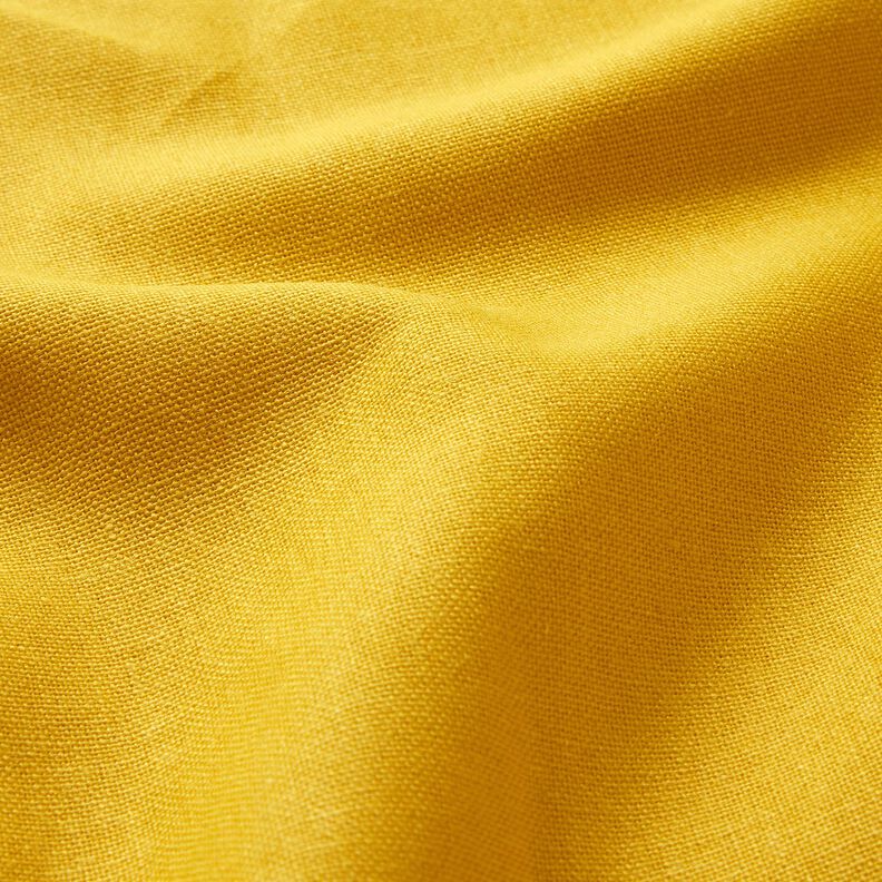 Tessuto in puro lino pesante tinta unita – giallo sole,  image number 2