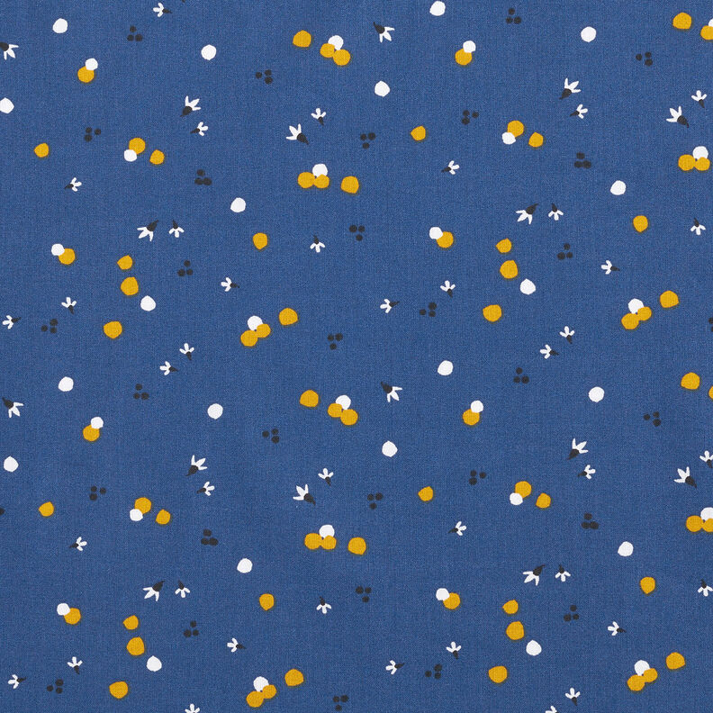 tessuto in cotone cretonne Punti di colore – blu marino,  image number 1