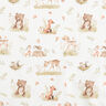 popeline Dolci animali della foresta stampa digitale – bianco lana,  thumbnail number 1