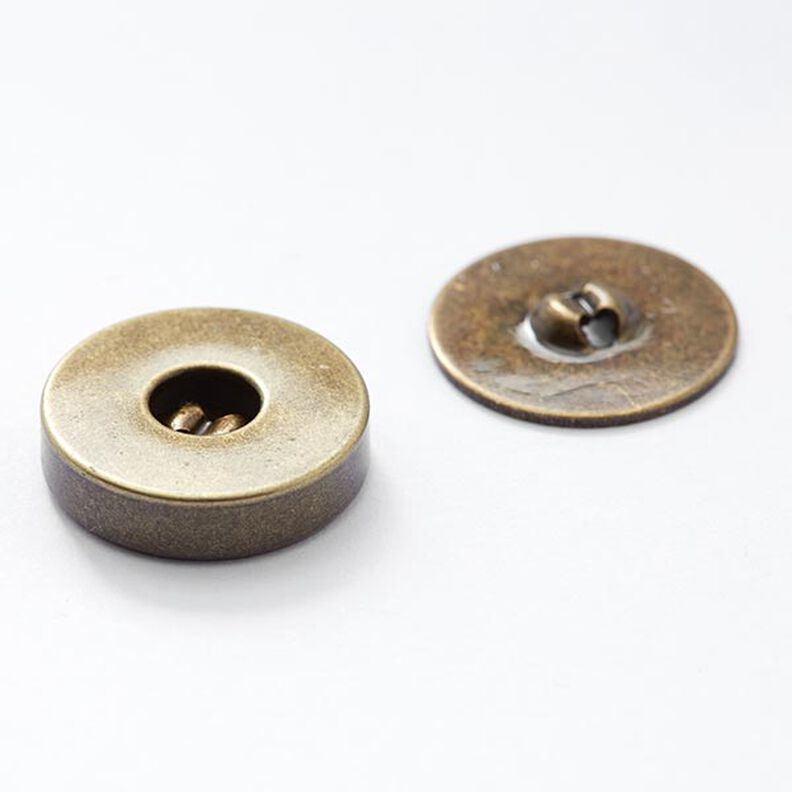 bottone magnetico [  Ø18 mm ] – or metallica anticato,  image number 1