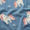 jersey di cotone Graziosi unicorni glitterati – grigio blu,  thumbnail number 2