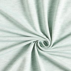 French Terry fine mélange – menta/grigio, 