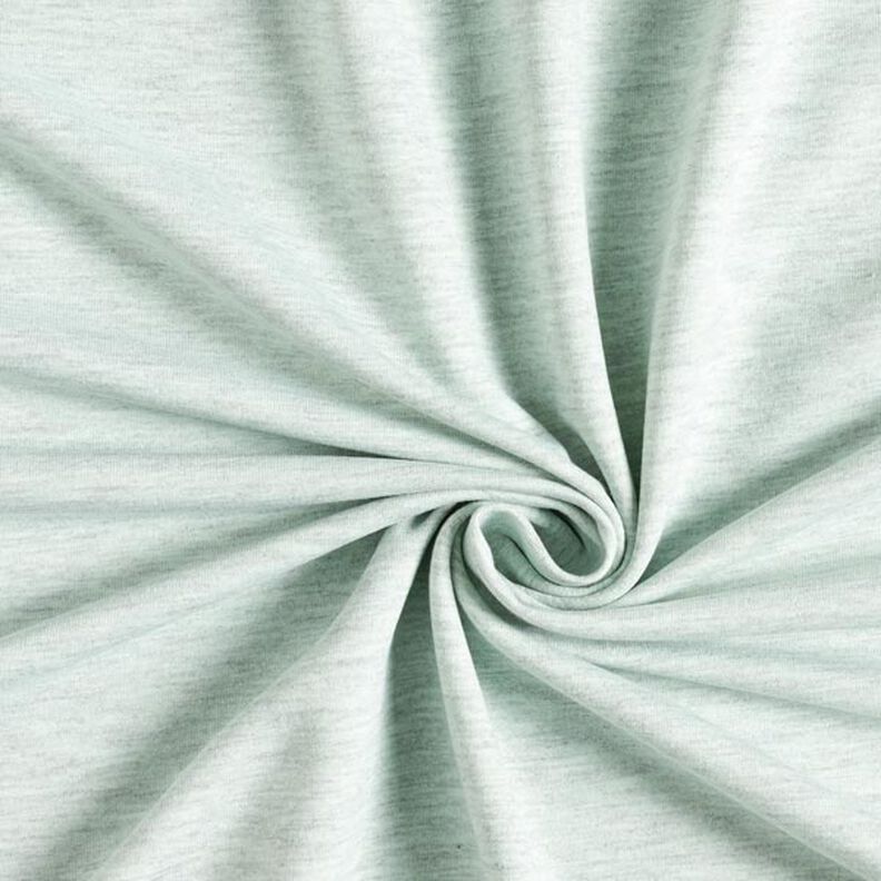 French Terry fine mélange – menta/grigio,  image number 1