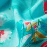 Pannello Pareo da spiaggia con pavoni e fiori – azzurro/rosa fucsia acceso,  thumbnail number 3