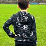 jersey di cotone Reti di calcio | Glitzerpüppi – nero/grigio,  thumbnail number 3