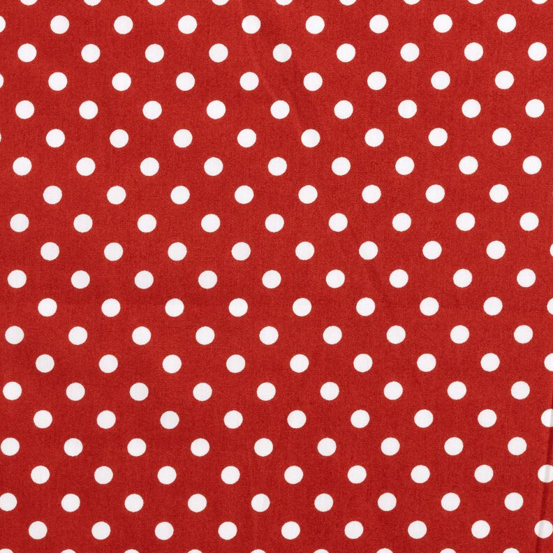 popeline di cotone Pois Polka – terracotta/bianco,  image number 1