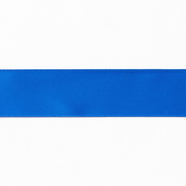 Nastro in satin [25 mm] – blu reale,  image number 1