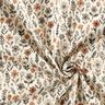 mussolina / tessuto doppio increspato fiori autunnali – bianco lana,  thumbnail number 3