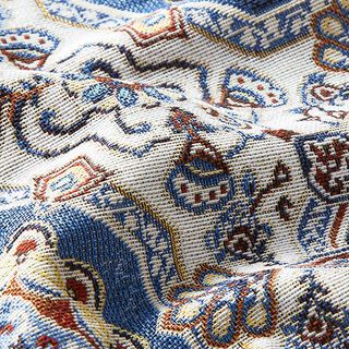 tessuto arredo gobelin Mandala orientale – blu/avorio, 