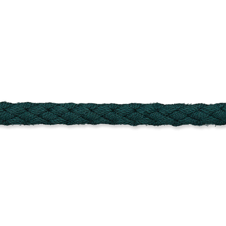Cordoncino in cotone [Ø 5 mm] – verde scuro,  image number 1