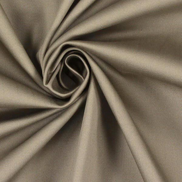 Satin in cotone stretch – beige scuro,  image number 2