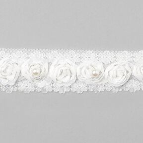 bordura fiorita [30 mm] - bianco, 