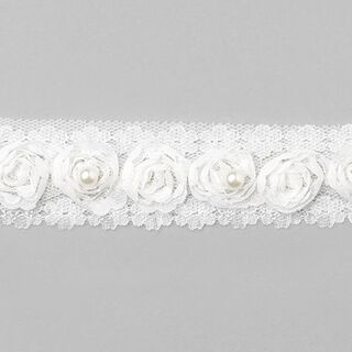 bordura fiorita [30 mm] - bianco, 
