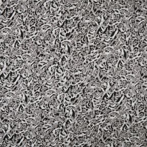 jersey di viscosa Stampa leopardata astratta – grigio argento/nero, 