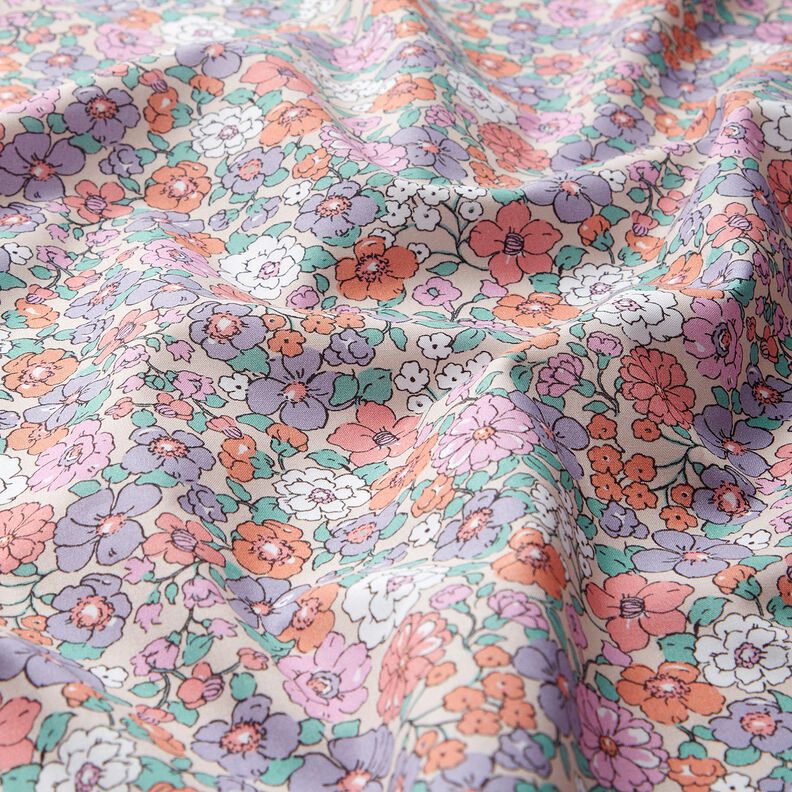 GOTS popeline di cotone Prato fiorito | Poppy Fabrics – naturale,  image number 2
