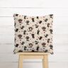tessuto arredo mezzo panama Gatti innamorati – naturale/rosso,  thumbnail number 6
