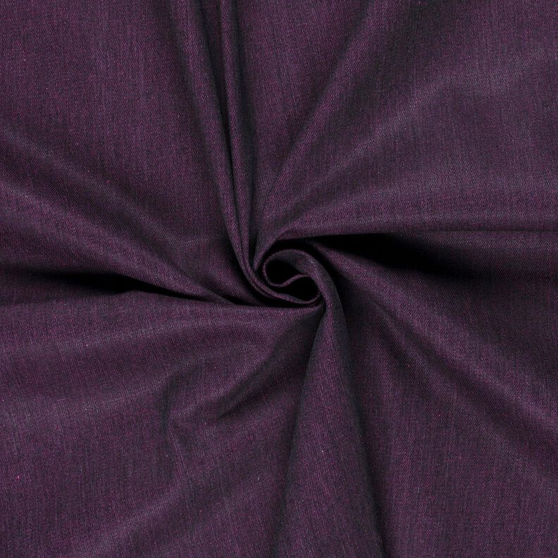 Cotone denim misto melange – melanzana,  image number 1
