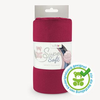 Tessuto peluche SuperSoft SHORTY [ 1 x 0,75 m | 1,5 mm ] - rosso Bordeaux | Kullaloo, 
