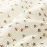 Tessuto di cotone lucido con fiori – bianco lana,  thumbnail number 2