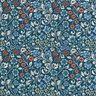 tessuto in cotone cretonne Fiori rampicanti – petrolio/tortora chiaro,  thumbnail number 1