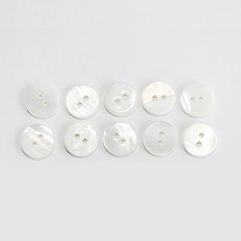 camicette bottone set [ 10-pezzi ] – bianco,  image number 2