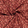 tessuto in cotone popeline Rose classiche – rosso scuro/oro,  thumbnail number 3