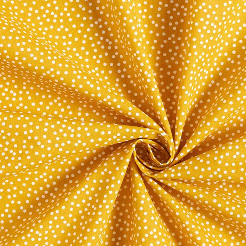 tessuto in cotone cretonne Punti irregolari – giallo curry,  image number 4