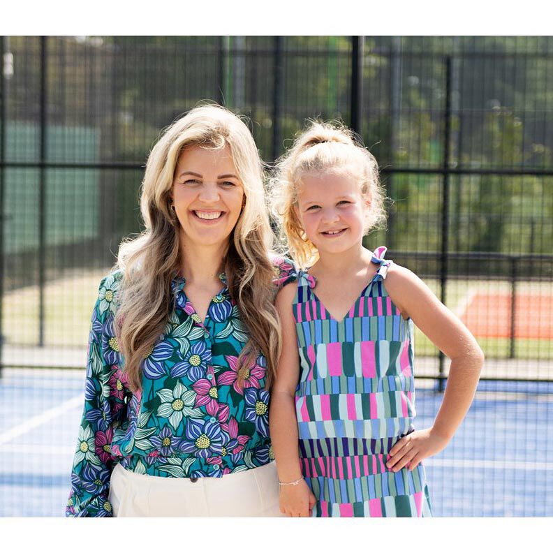 misto cotone viscosa Strisce selvagge | Poppy Fabrics &ndash; canna palustre/pink,  image number 5