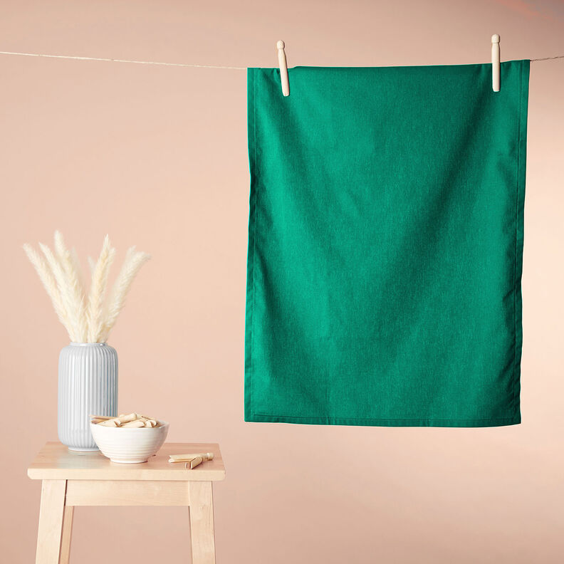 tessuto in cotone cretonne tinta unita – verde ginepro, image number 8