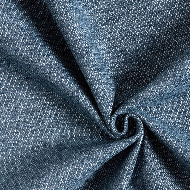 tessuto da tappezzeria ciniglia mélange – blu/grigio argento,  image number 1
