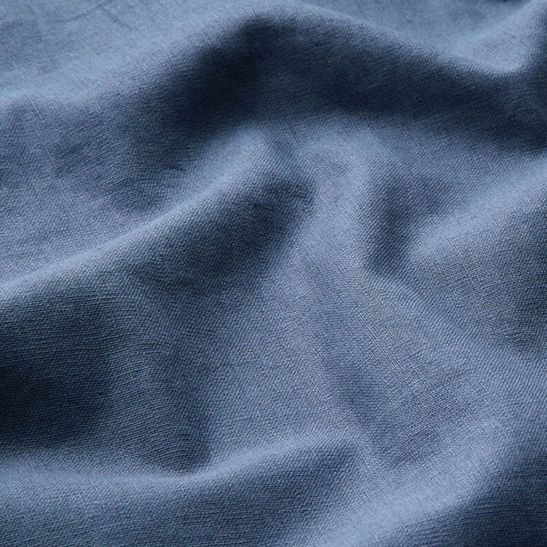 misto cotone-lino tinta unita – blu acciaio,  image number 2