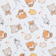 cretonne Conigli e orsacchiotti – grigio nebbia,  thumbnail number 1