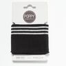 Cuff Tubolari in maglia lurex – nero/argento effetto metallizzato,  thumbnail number 1