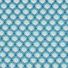 cotone rivestito mattonelle a fiori – azzurro/bianco,  thumbnail number 1