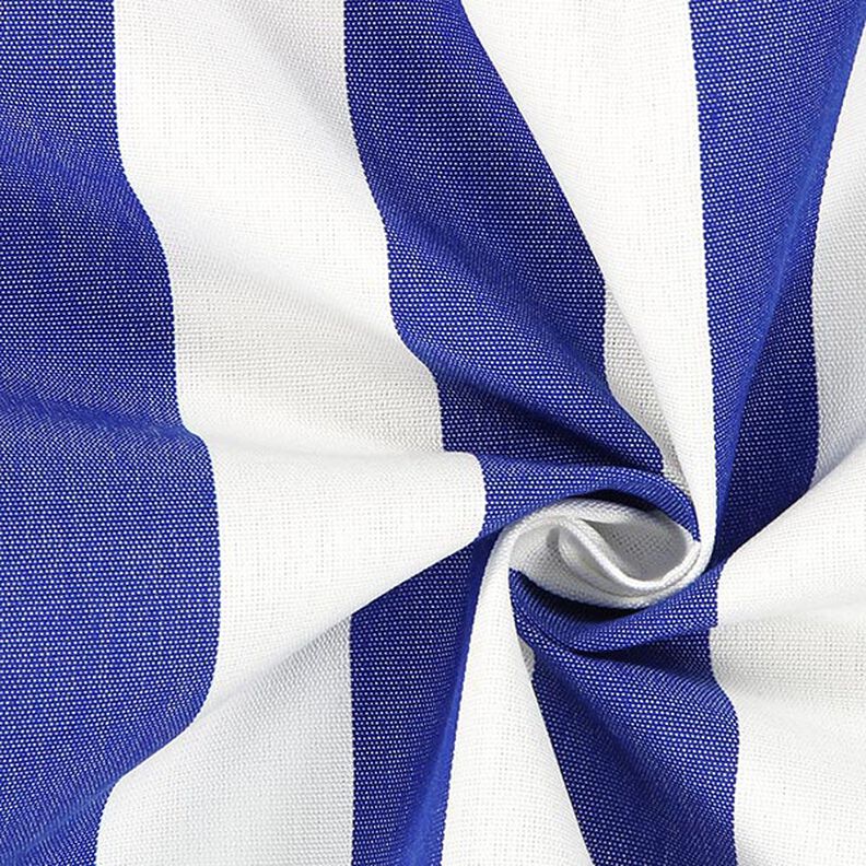 Tessuto per tende da sole righe Toldo – bianco/blu reale,  image number 2