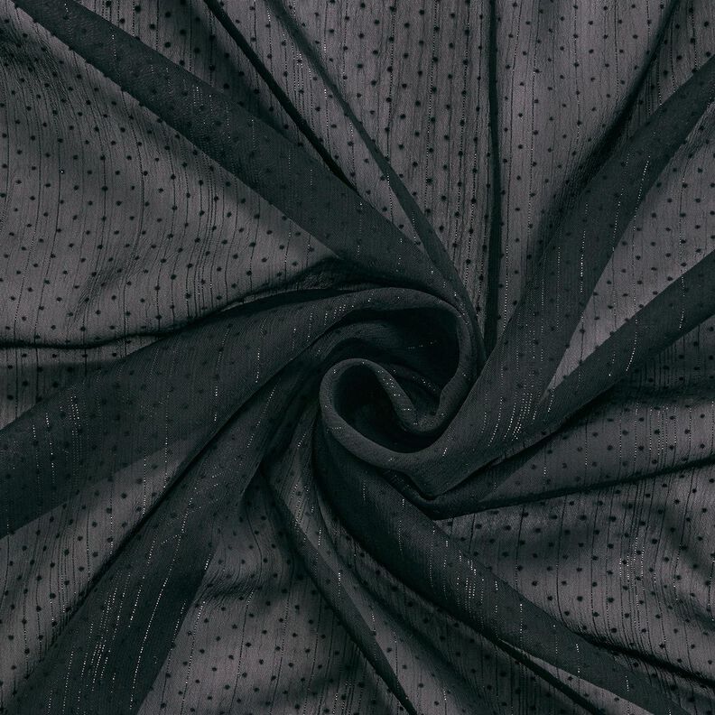 Righe con righe glitterate e pois – nero,  image number 3
