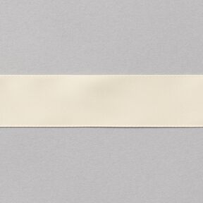 Nastro in satin [25 mm] – bianco lana, 