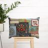 tessuto arredo gobelin Mosaico jeans – beige chiaro/colore blu jeans,  thumbnail number 6