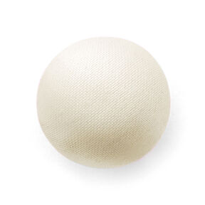 Bottone rivestito, Satin duchesse – crema, 