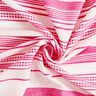 tessuto in cotone, righe ricamate – bianco lana/pink,  thumbnail number 3