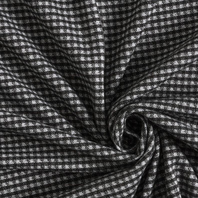 Cappotto in maglia stretch a quadri piccoli – grigio chiaro/nero,  image number 3