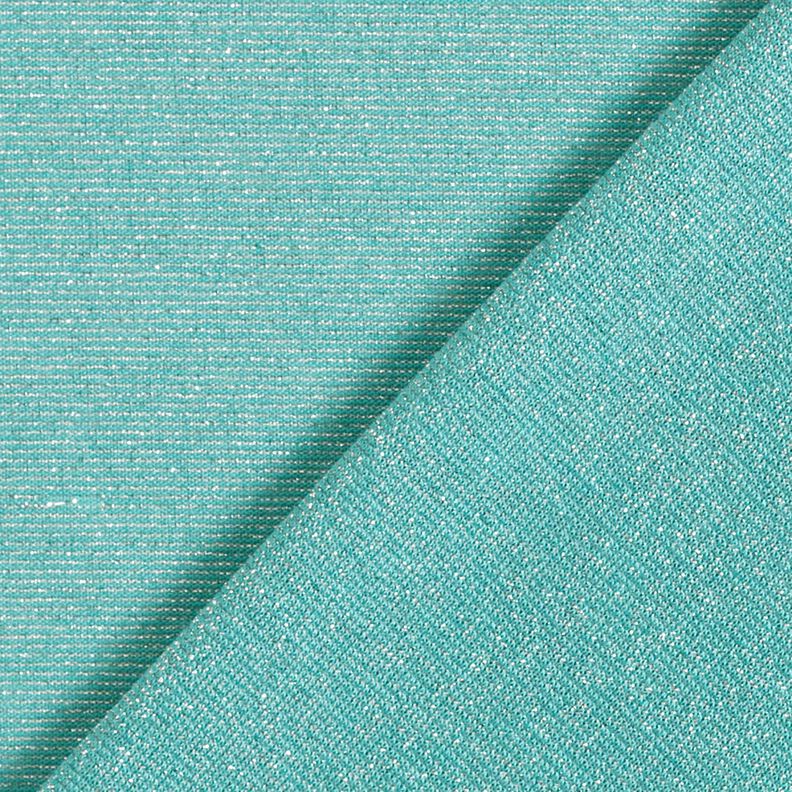 Jersey glitterato melange – turchese chiaro,  image number 4